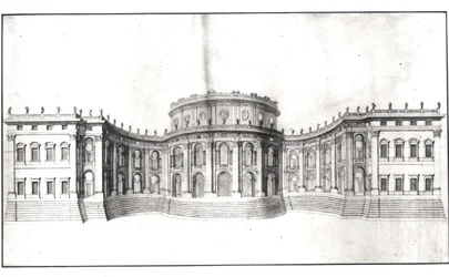 Erstes Projekt für den Louvre, Erhebung der Ostfassade, aus 